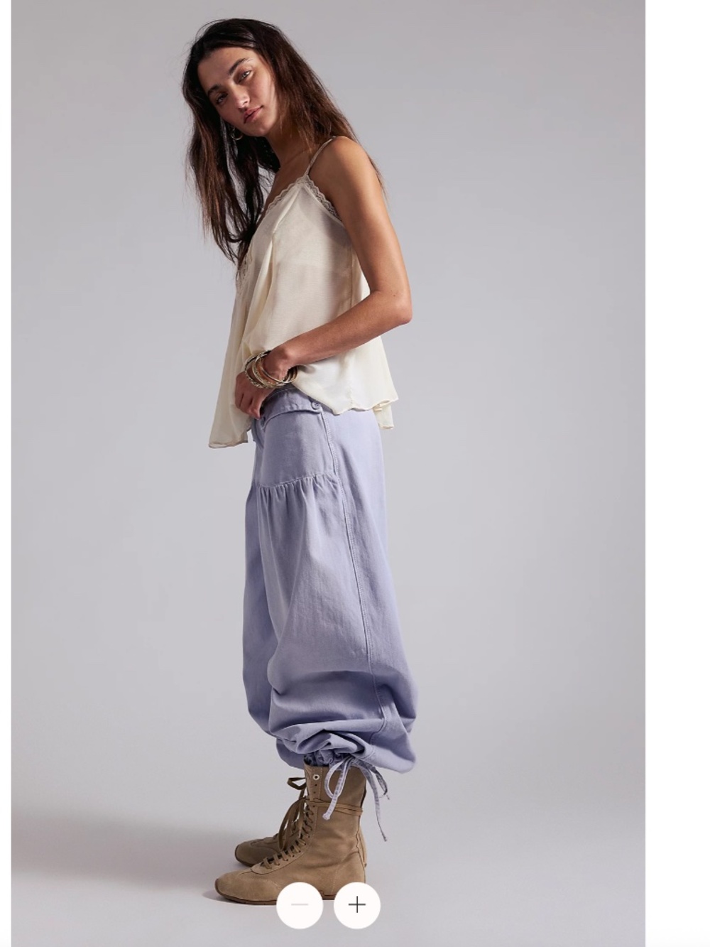 NWT Free People We The Free Lotus Balloon Jeans - Picture 3 of 9